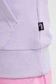 Кофта Puma колір фіолетовий з капюшоном з аплікацією