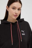 Кофта Puma X TRP жіноча колір чорний з капюшоном візерунок 539128-39