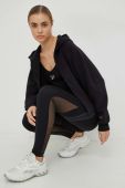 Кофта Reebok жіноча колір чорний з капюшоном однотонна (2896343)