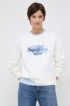 Бавовняна кофта Pepe Jeans Golodie Crew Жіноча колір білий з принтом
