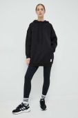 Кофта adidas жіноча колір чорний з капюшоном однотонна (2990105)