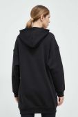 Кофта adidas жіноча колір чорний з капюшоном однотонна (2990105)