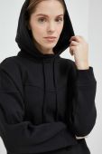 Кофта adidas жіноча колір чорний з капюшоном однотонна (2990105)