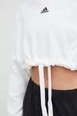 Кофта adidas жіноча колір білий однотонна