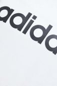 Бавовняна кофта adidas жіноча колір білий з принтом