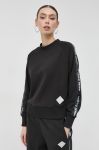 Кофта Armani Exchange жіноча колір чорний з аплікацією (2939287)