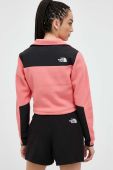 Кофта The North Face жіноча колір рожевий візерунок