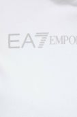 Кофта EA7 Emporio Armani жіноча колір білий з капюшоном з принтом (3057430)