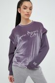 Кофта EA7 Emporio Armani жіноча колір фіолетовий з аплікацією