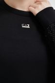 Кофта EA7 Emporio Armani жіноча колір чорний з аплікацією (3150471)
