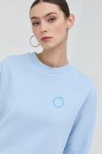 Бавовняна кофта Trussardi жіноча  з принтом колір блакитний