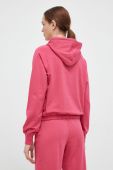 Кофта Fila жіноча колір рожевий з капюшоном однотонна (3027303)