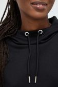 Тренувальна кофта Fila Rheine колір чорний з капюшоном однотонна