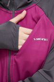 Спортивна кофта Viking Dimaro колір фіолетовий з капюшоном візерунок