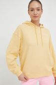 Кофта Roxy жіноча колір жовтий з капюшоном з принтом (2964424)