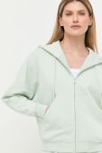 Кофта Max Mara Leisure жіноча колір зелений з капюшоном однотонна