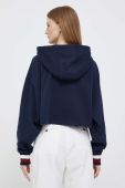 Кофта Tommy Hilfiger жіноча колір синій з капюшоном візерунок (3169860)
