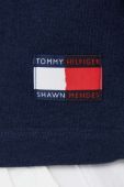 Кофта Tommy Hilfiger жіноча колір синій з капюшоном візерунок (3169860)