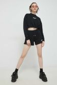 Бавовняна кофта HUGO жіноча колір чорний з принтом (3043079)