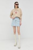 Кофта Pinko жіноча колір бежевий з принтом (2987795)