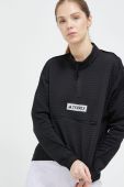 Спортивна кофта adidas TERREX Utilitas колір чорний з аплікацією