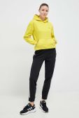 Спортивна кофта Marmot Peaks колір жовтий з капюшоном однотонна
