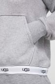 Кофта UGG Lawna жіноча колір сірий з капюшоном з аплікацією (3138592)