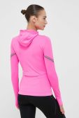 Кофта для бігу adidas by Stella McCartney колір рожевий з капюшоном з принтом