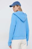 Кофта Tommy Hilfiger жіноча з капюшоном однотонна колір блакитний (3090236)