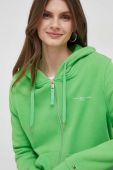Кофта Tommy Hilfiger жіноча колір зелений з капюшоном однотонна (3090230)