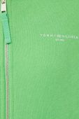 Кофта Tommy Hilfiger жіноча колір зелений з капюшоном однотонна (3090230)