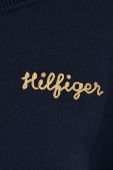 Бавовняна кофта Tommy Hilfiger жіноча колір синій з аплікацією (3152916)