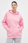 Кофта adidas жіноча колір рожевий з капюшоном однотонна (3257532)