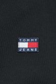 Бавовняна кофта Tommy Jeans жіноча колір чорний однотонна (2995369)