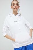 Кофта Tommy Jeans жіноча колір білий з капюшоном з принтом (3013053)