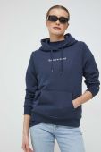 Кофта Tommy Jeans жіноча колір синій з капюшоном з принтом (3013073)
