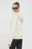 Кофта Tommy Jeans жіноча колір бежевий з капюшоном з принтом (3013059)