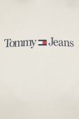 Кофта Tommy Jeans жіноча колір бежевий з капюшоном з принтом (3013059)