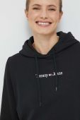Кофта Tommy Jeans жіноча колір чорний з капюшоном з принтом (3013048)