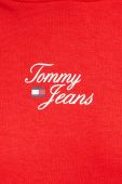 Кофта Tommy Jeans жіноча колір червоний з капюшоном з принтом (3027340)