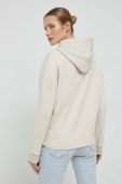 Кофта Tommy Jeans жіноча колір бежевий з капюшоном з принтом (3027350)