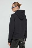Кофта Tommy Jeans жіноча колір чорний з капюшоном з принтом (3027345)