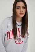 Кофта Tommy Jeans жіноча колір сірий з аплікацією (2983436)