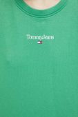 Кофта Tommy Jeans жіноча колір зелений з принтом (3068797)