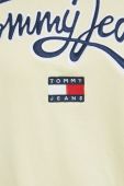 Кофта Tommy Jeans жіноча колір жовтий з аплікацією