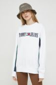 Кофта Tommy Jeans жіноча колір білий з аплікацією (2983449)