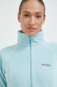 Спортивна кофта Columbia Benton Springs колір бірюзовий однотонна