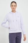 Кофта Columbia жіноча колір фіолетовий з капюшоном з принтом