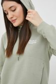 Кофта Columbia жіноча колір зелений з капюшоном з принтом (2950820)