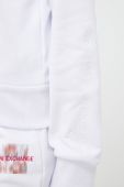 Кофта Armani Exchange жіноча колір білий з капюшоном однотонна (3175426)